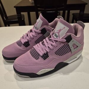 Pink Jordan 4 Sneakers